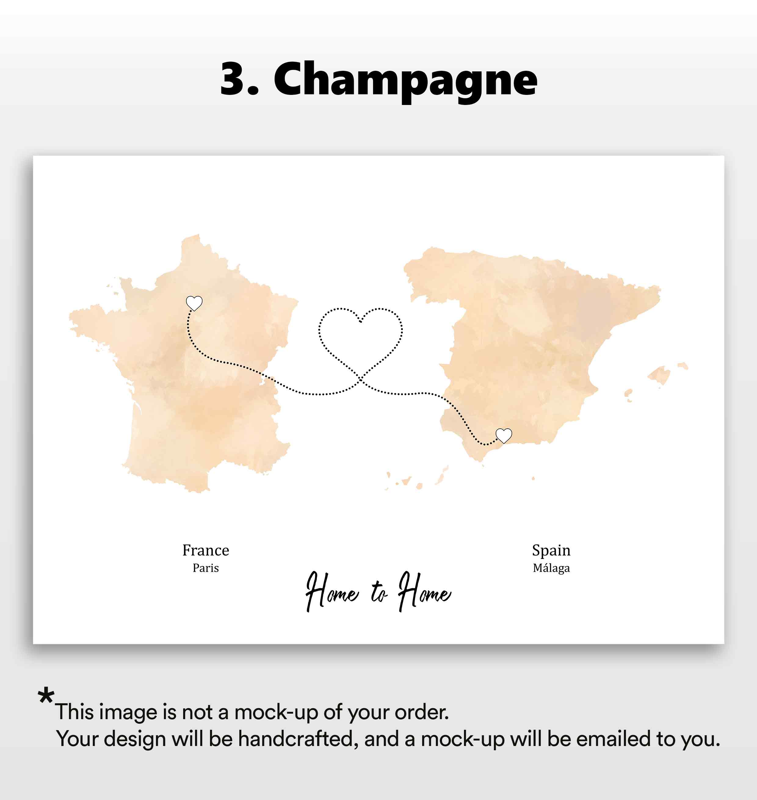 Personalised two location Print 2.0 - Custom Line