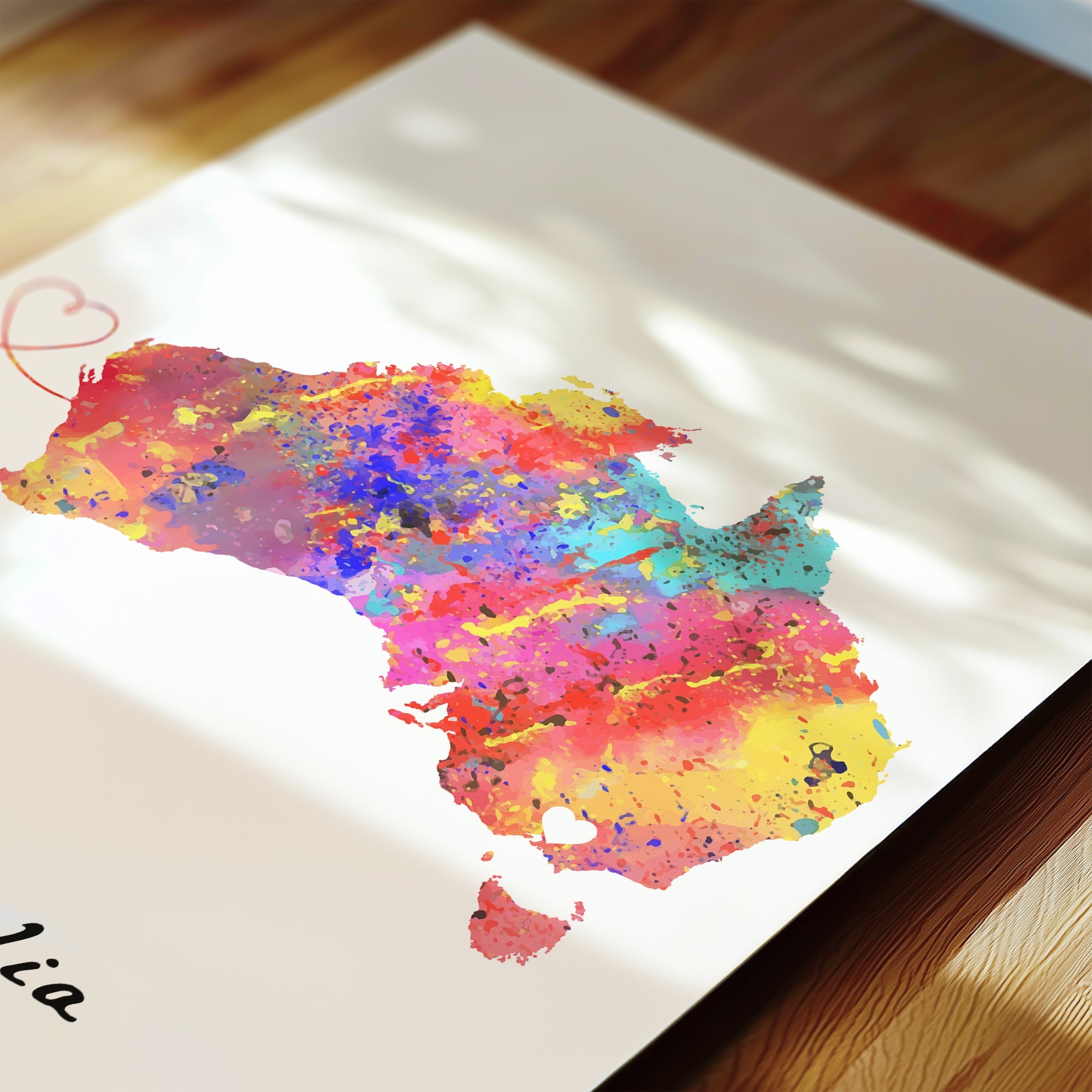 Personalised Two Location Prints