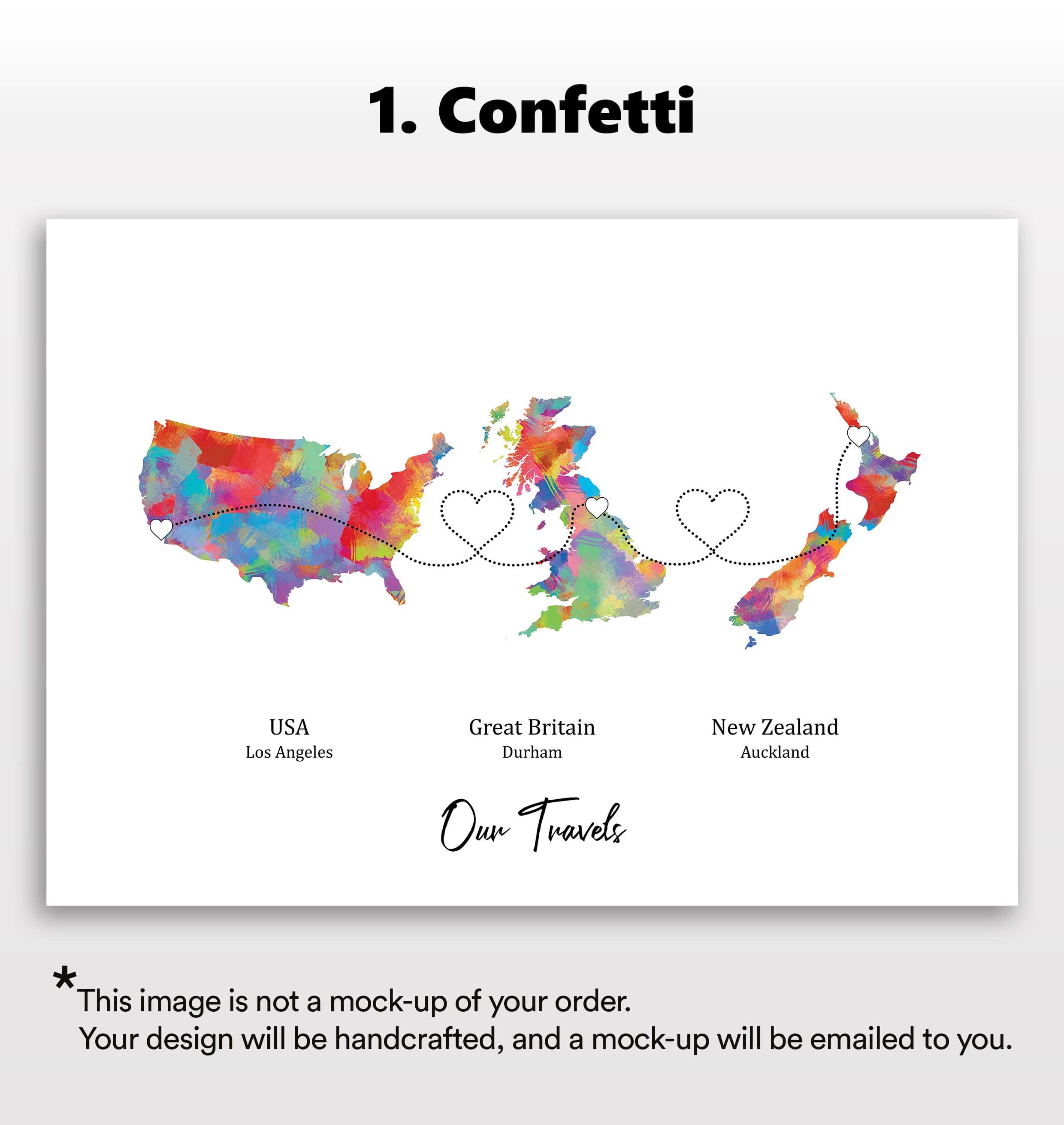 Personalised Three Location Print 2.0 - Custom Line