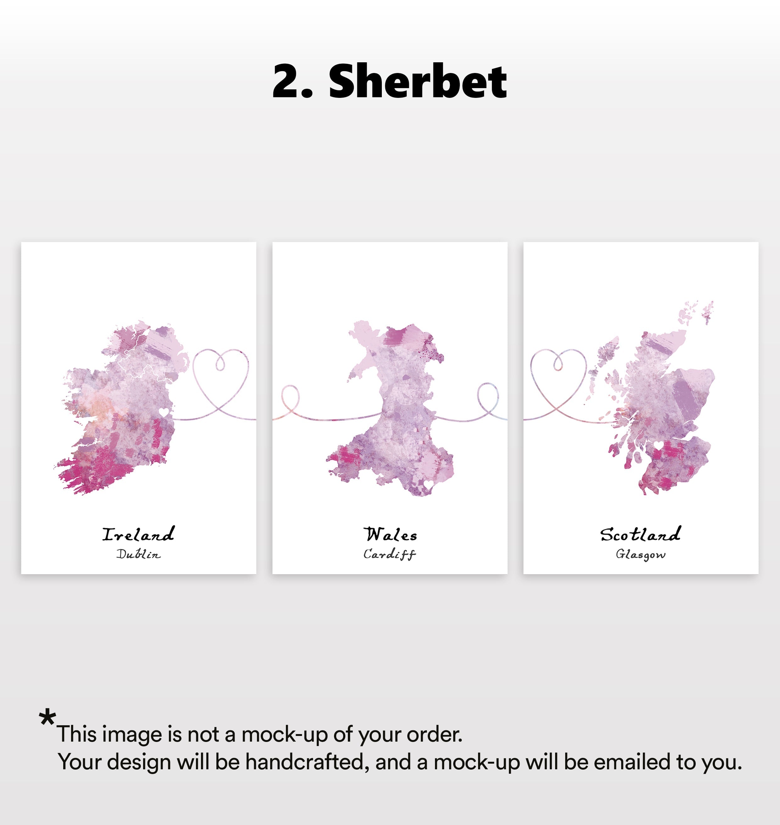 Personalised Three Location Prints