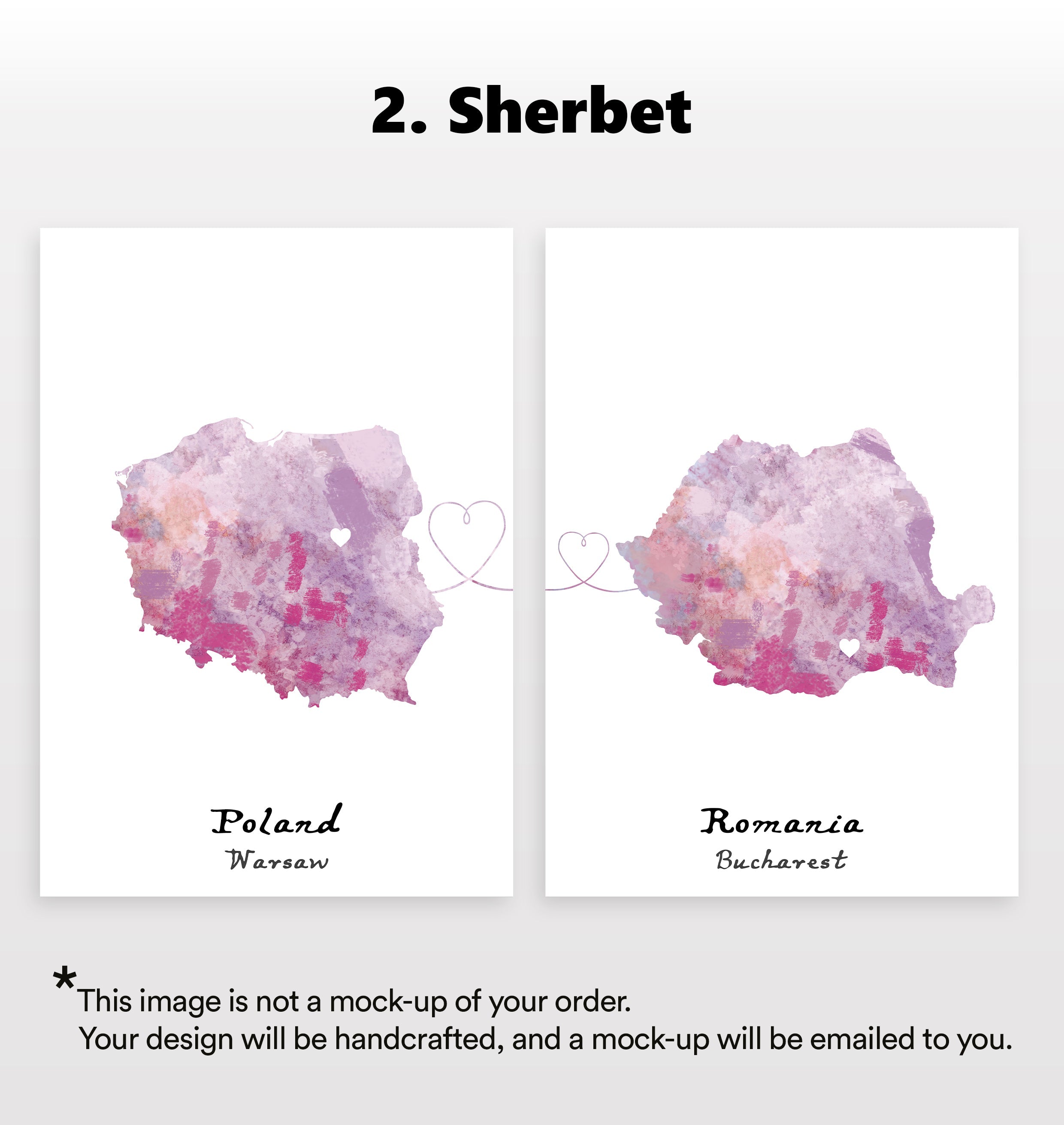 Personalised Two Location Prints