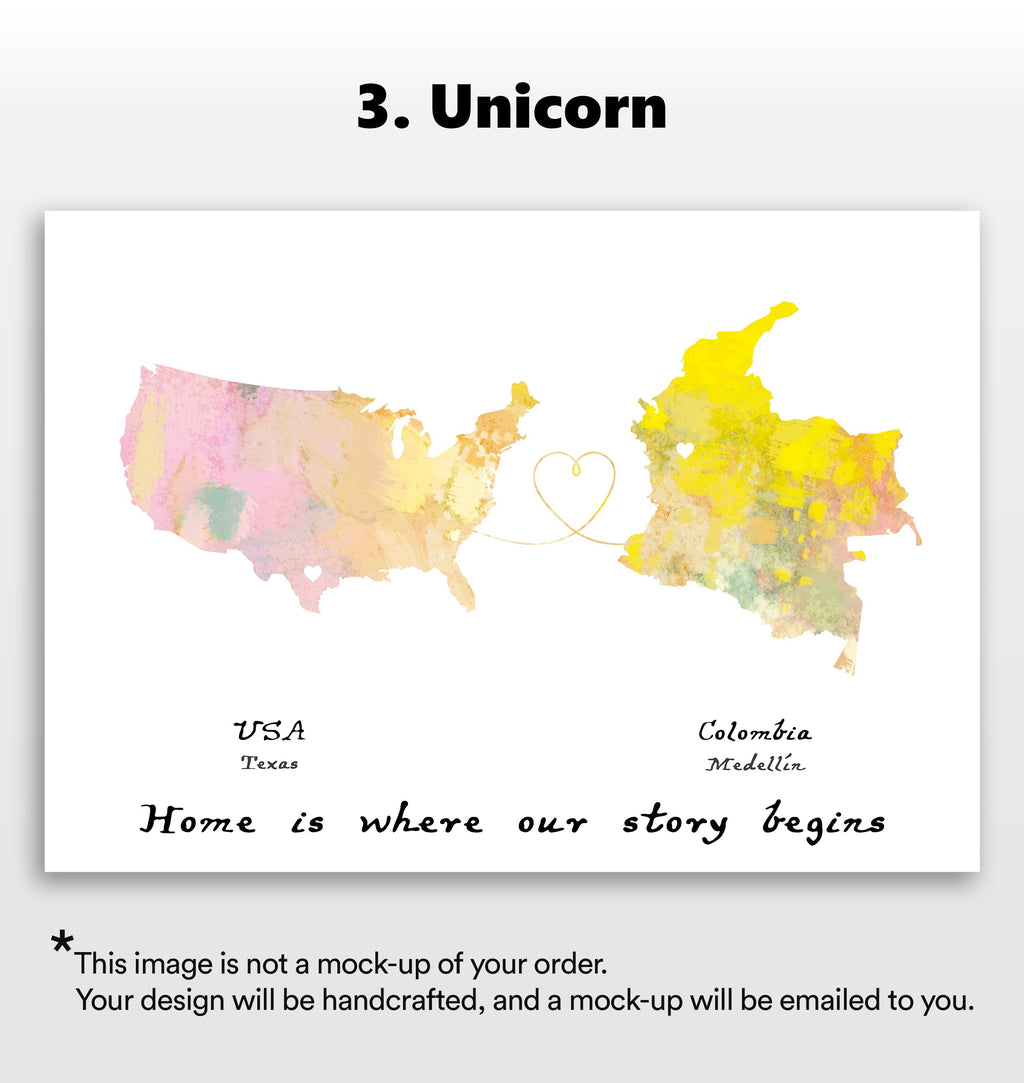 Personalised two location Print