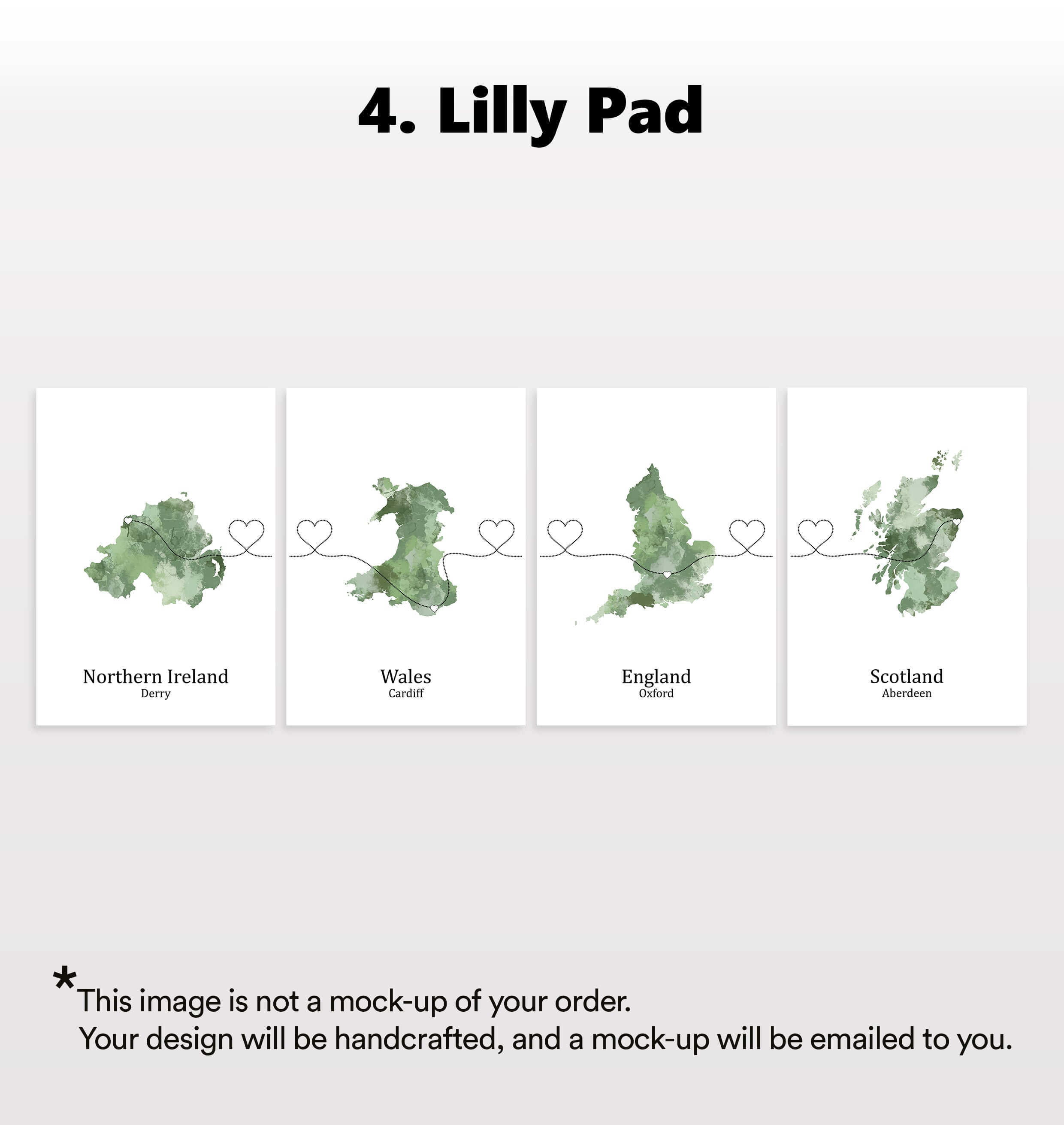 Personalised Four Location Prints 2.0 - Custom Line