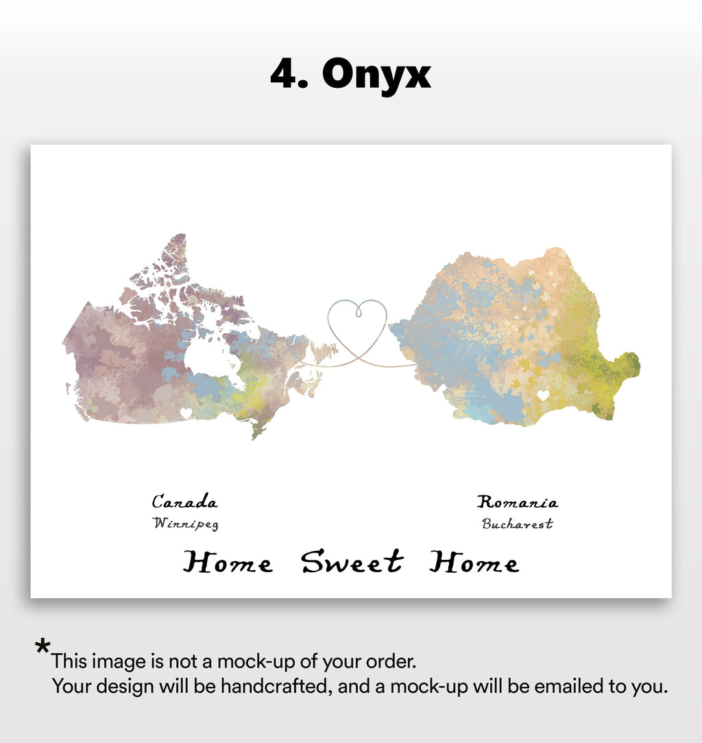 Personalised two location Print