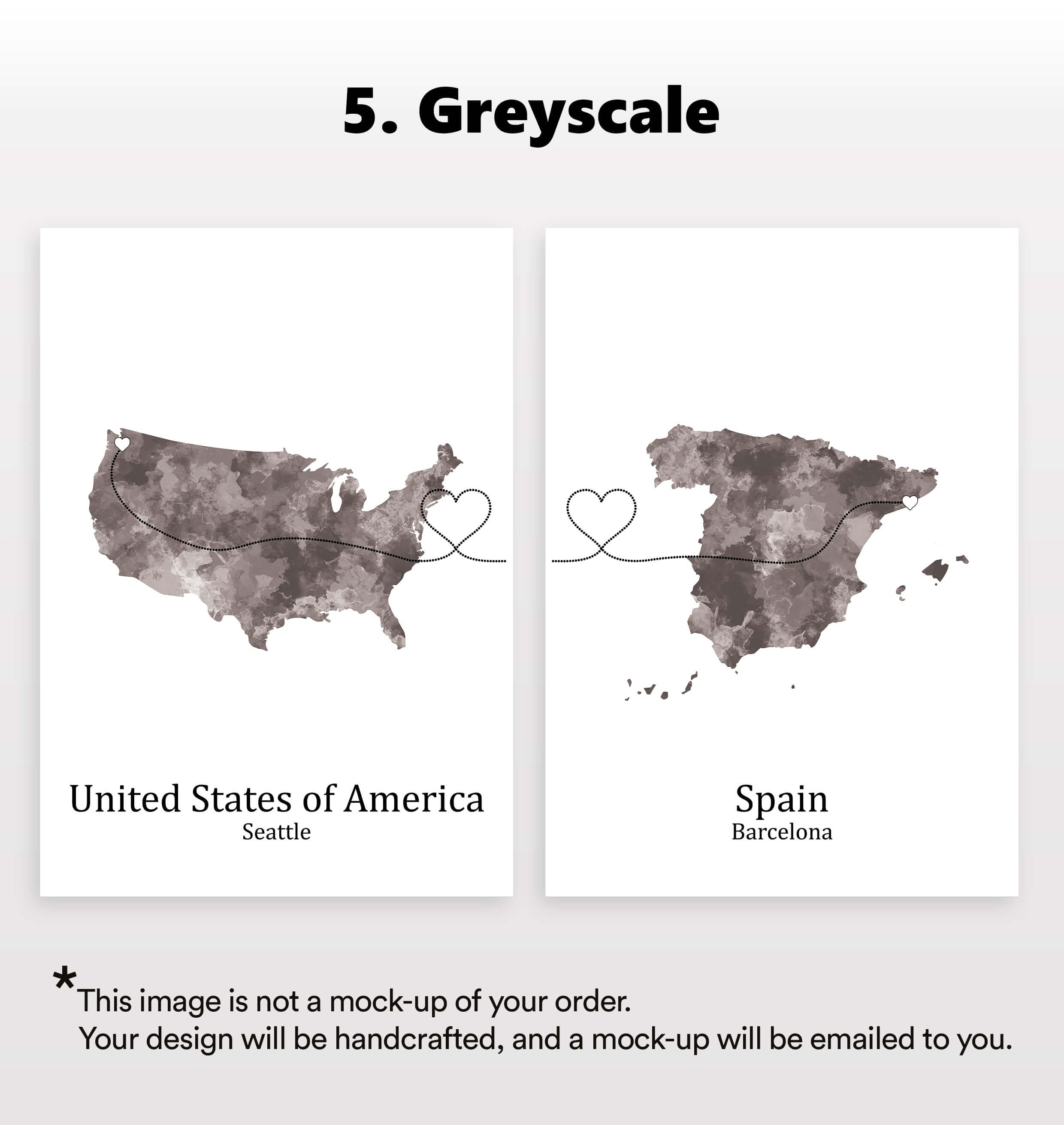 Personalised two location Prints 2.0 - Custom Line (Digital File Only)