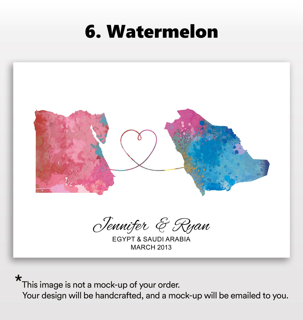 Personalised two location Print