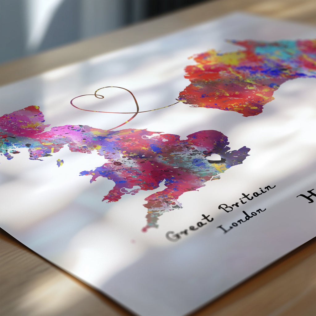 Personalised two location Print