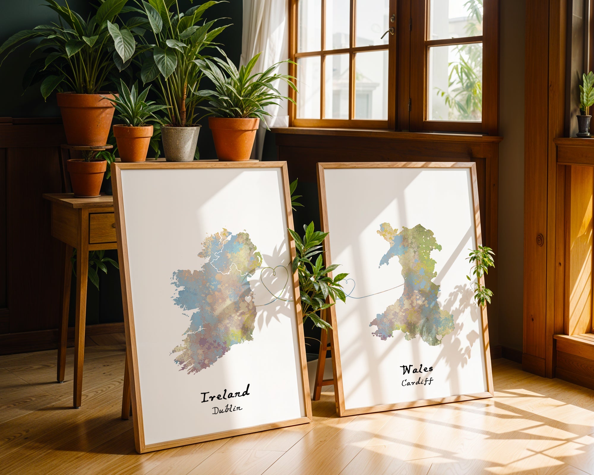 Personalised Two Location Prints
