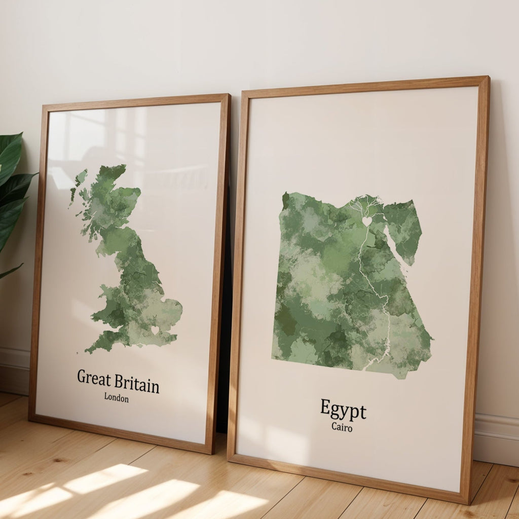 Personalised two location Prints 2.0