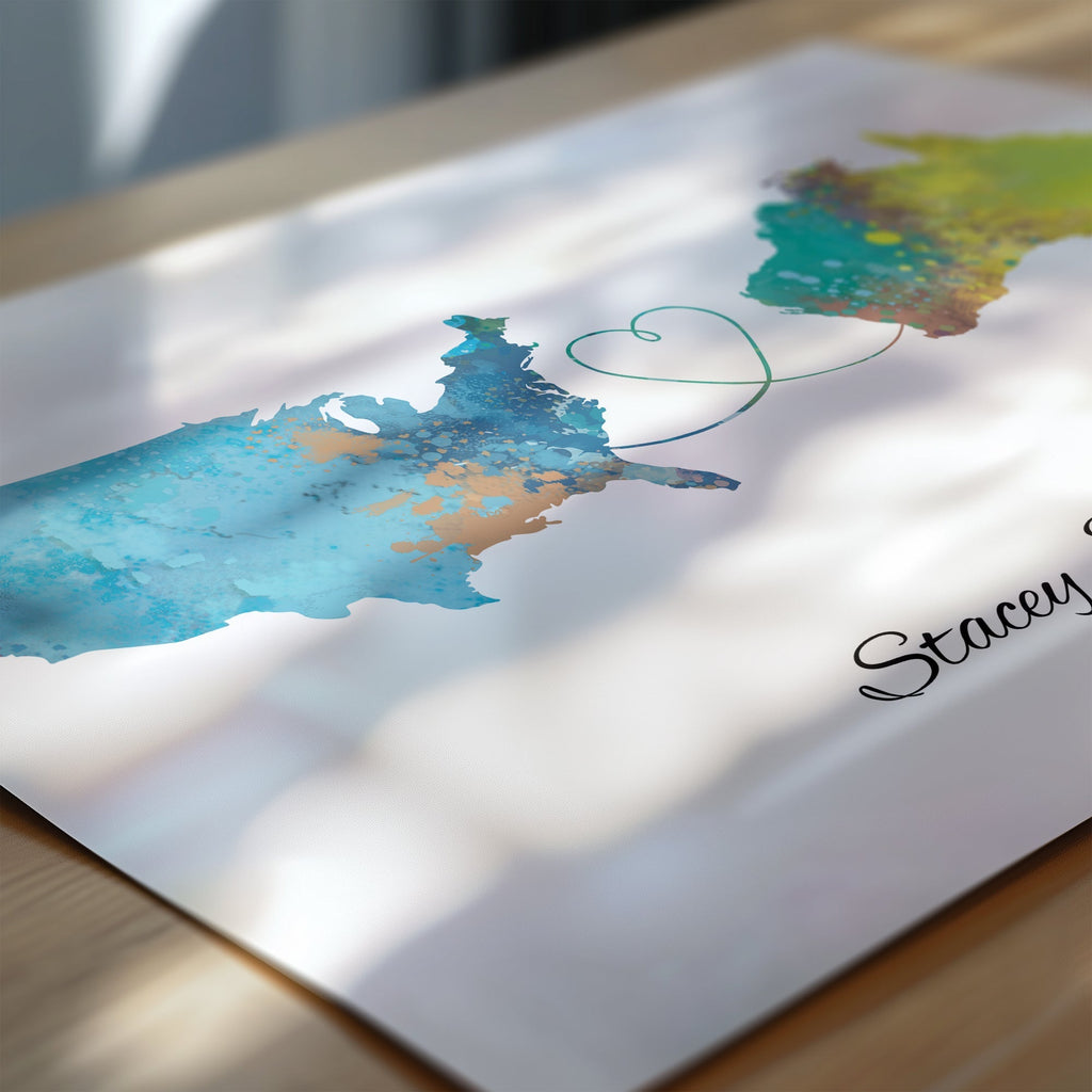 Personalised two location Print