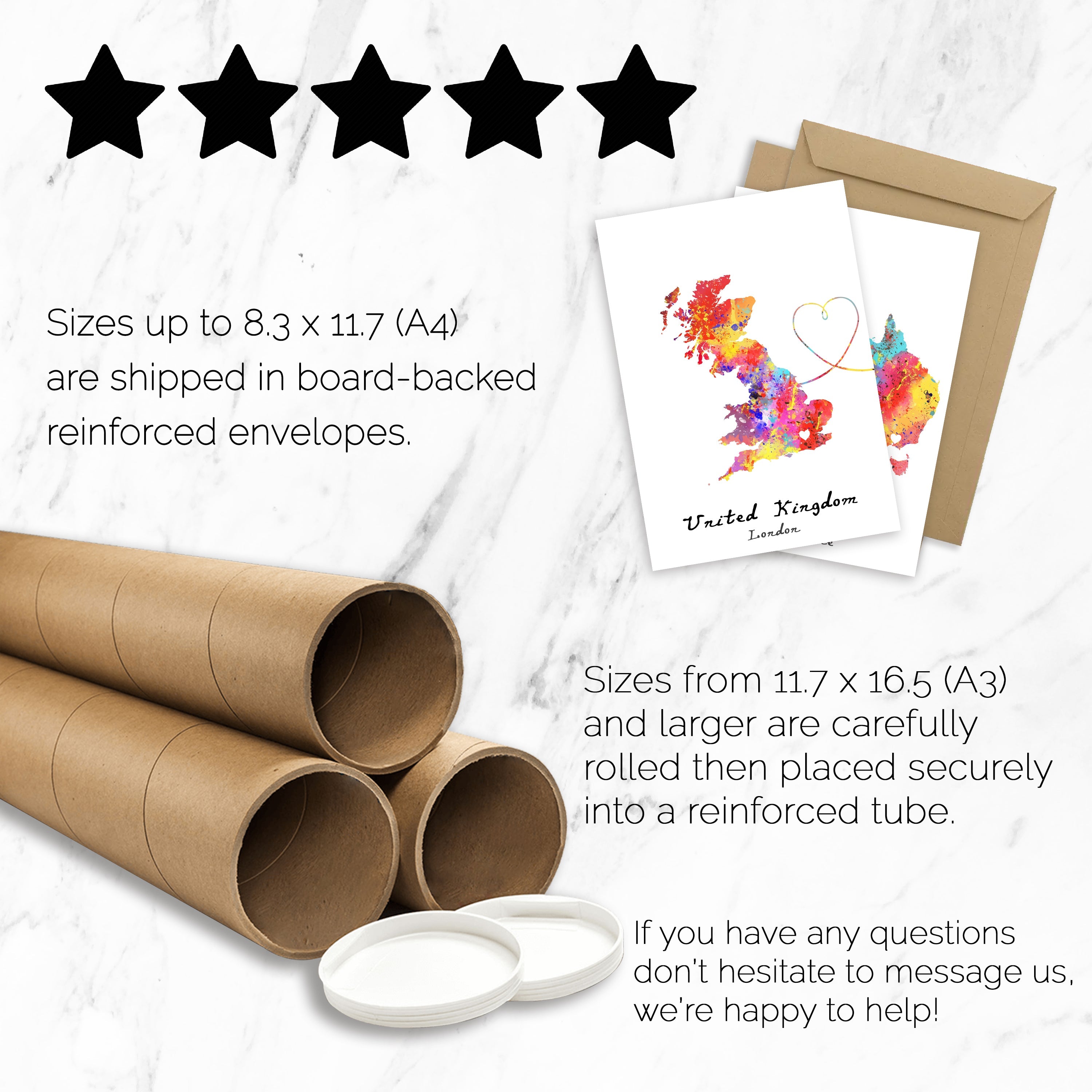 Personalised Two Location Prints